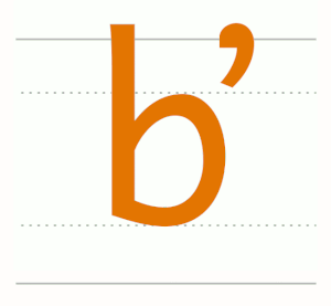 bʼ